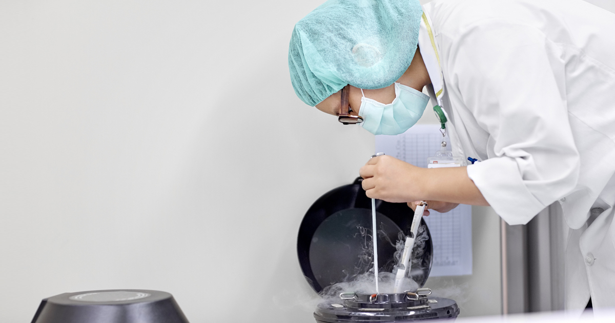 Vitrificación y almacenamiento seguro